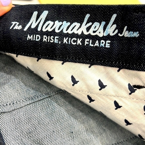 Mih JEANS -Miharayasuhiro the marrakesh mid rise kick flare size 27 - Picture 6 of 16